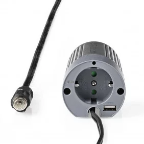 Inversor de Potencia Onda Sinusoidal Modificada | 12 V CC - 230 CA 100 W 1x Conector Schuko Salida USB