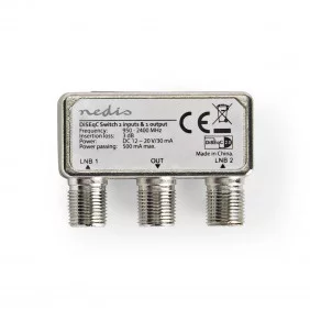 Conmutador Diseqc | De 2 a 1 Conector F 950-2400 MHz
