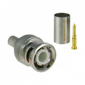Conector Safire - BNC Para Crimpar Compatible con Microcoaxial 25 mm