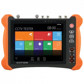 Comprobador Cctv Multifuncional - Admite Cámaras Hdtvi, Hdcvi, AHD, Cvbs e IP, 4K, Pantalla 8" LCD Color