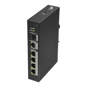 X-security - Switch de Sobremesa 4 Puertos Rj45 + 1 Gigabit Combo Port Velocidad 10/100 Mbps Plug &amp Play Tecnología Aho