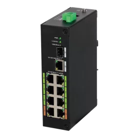 Switch Epoe X-security - 8 Puertos PoE + 1 Uplink Rj45 SFP Velocidad 10/100 Mbps Potencia 60 W por Puerto Máxima Total 120 Norm