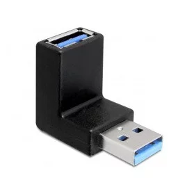 Adaptador USB 3.0 Tipo-a Macho  Hembra en Ángulo de 90° Vertical