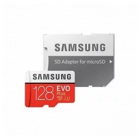 Tarjeta Microsd XC + Adaptador Samsung EVO Plus - 128gb Clase 10 100mb/s