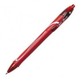 Bolígrafo de Tinta Gel Retráctil Bic Gelocity Quick Dry 949874/ Rojo