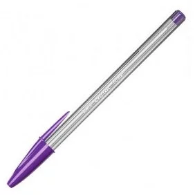 Bolígrafo de Tinta Aceite Bic Cristal Fun 929055/ Violeta