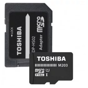 Tarjeta Microsd HC + Adaptador Toshiba M203 - 16gb Clase 10 100mb/s