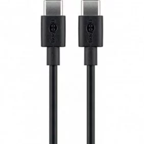 Cable de carga y sincronización USB-C™ de 60 W de 1m negro