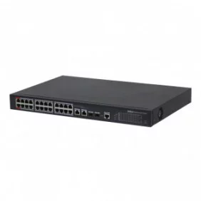 Switch PoE 2.0 24 puertos 10/100 + 2 Combo Gigabit RJ45/SFP Uplink 360W Manejable Layer2