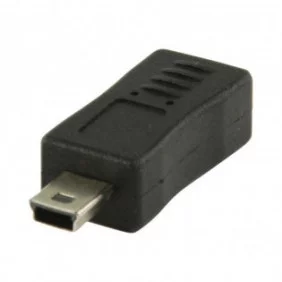 Adaptador USB 2.0 de micro USB B hembra a mini USB de 5 pines macho