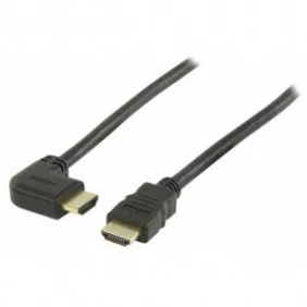 Cable HDMI de alta velocidad con conector HDMI en ángulo hacia la derecha de 5.00 m en color negro