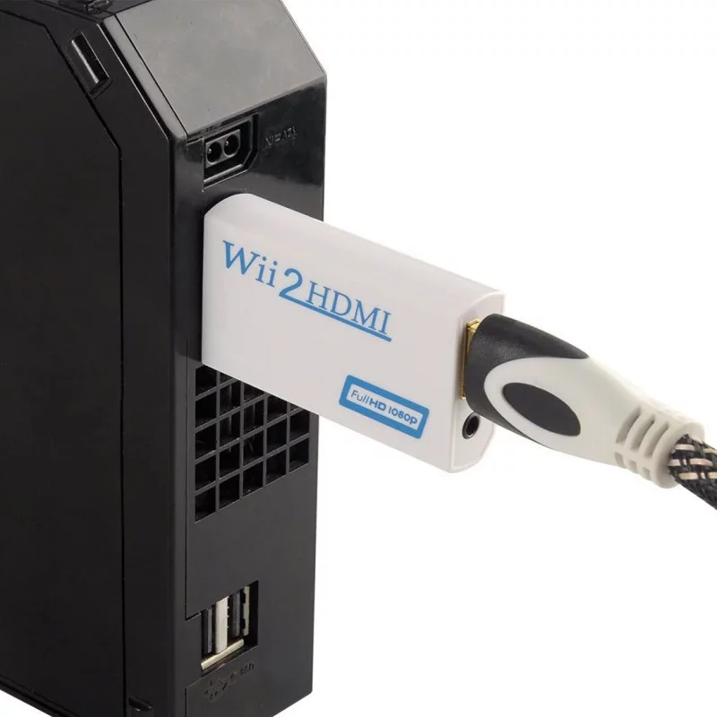 RGEEK Adaptador Wii Hdmi 1080p Wii a HDMI con soporte de cable HDMI de alta  velocidad para todos los modos de visualización Wii