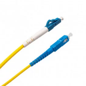 Cable de fibra óptica SC/UPC a LC/UPC Monomodo Simplex, 3m