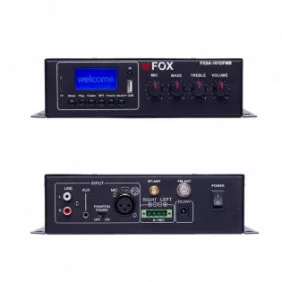 Mini amplificador estéreo FOX con RADIO, MP3, Bluetooth