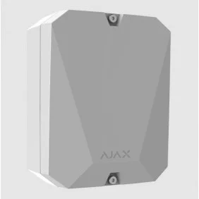 Multitransmisor vía radio AJAX de hasta 18 Entradas cableadas de alarma y tamper Alarma configurable, blanco