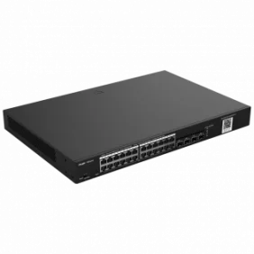 Reyee Switch PoE Cloud Capa 2 de  24 puertos PoE Gigabit+ 4 SFP de hasta 370W enrackable