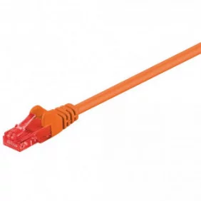Cable de conexión CAT 6, U/UTP sin apantallar de 1 metro, naranja