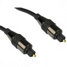 Cable Optico Toslink Macho-macho con conectores metálicos de distintas medidas