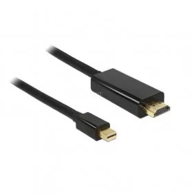 Cable MiniDisplayport 1.2 a HDMI Macho de distintas medidas | Resolución HD 4K * 2K @ 60Hz y video 3D | Negro
