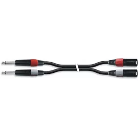 Adaptador de cable de 2 Jacks 6.35mm Machos a Xlr 3 Pins | Distintas medidas