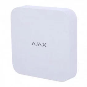 Grabador Ajax NVR de 8 canales de Resolución hasta 4K (25/30 FPS) y espacio para 1HDD de hasta 16 TB - Blanco