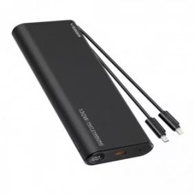 Powerbank VEGER - 25000mAh - móviles y portátiles - conectores Lightning/USB-A,C - Carga rápida de 130W para portátil