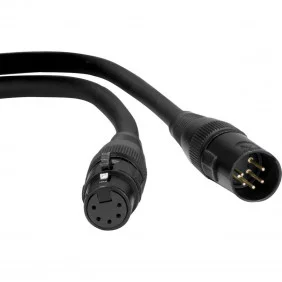 Cable DMX 5 Pins Macho/hembra de distintas medidas | Negro