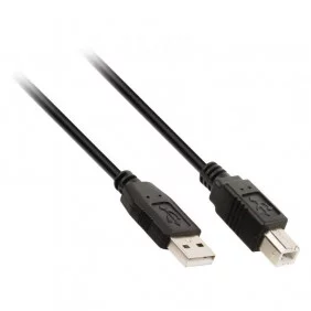 Cable USB 2.0 Tipo A Macho B de distintas medidas - Negro