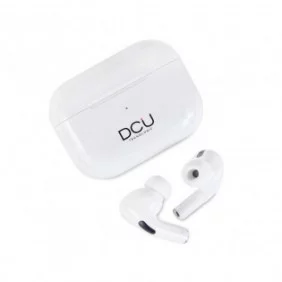 Auriculares inalámbricos DCU Tecnologic Earbuds PRO | Bluetooth 5.0 | Autonomía 4 h | Blancos