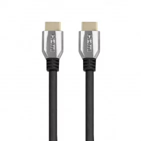 Cable Hdmi 2.1 Resolución 8K de distintas medidas con conector de plástico - color plata
