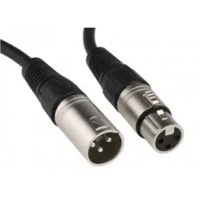 Cable Simétrico Para Micrófono XLR M/F  con conectores plateados - De Distintas Medidas